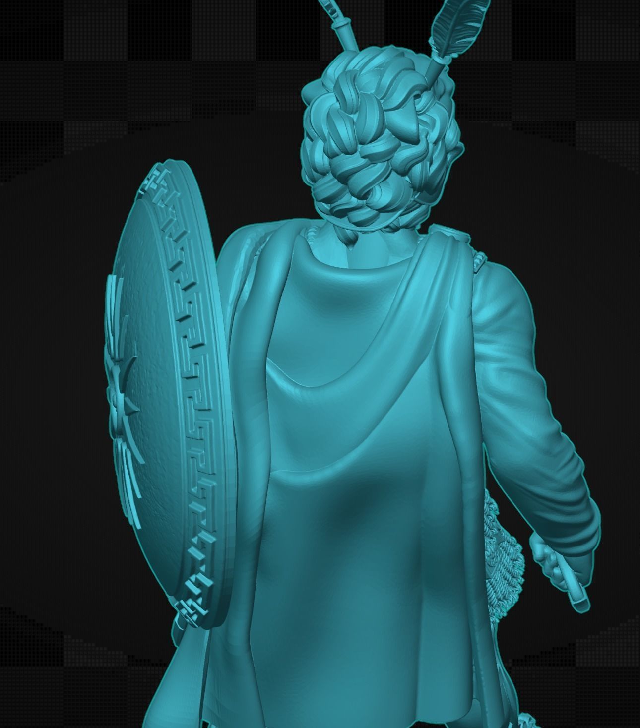 Alexander the Great Sculpture 3D print model_7