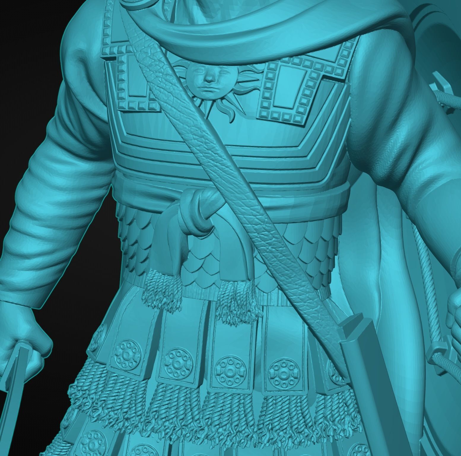 Alexander the Great Sculpture 3D print model_9