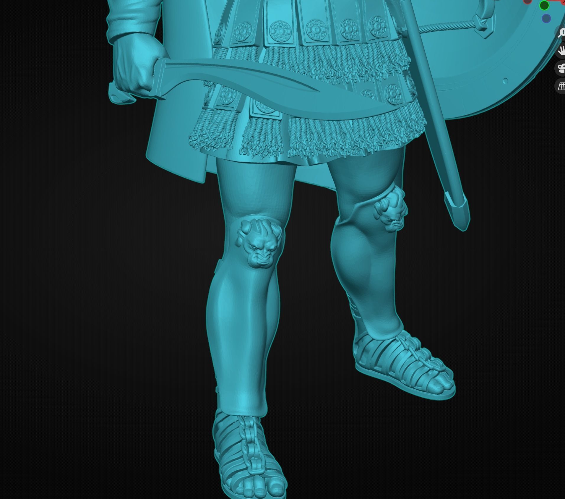 Alexander the Great Sculpture 3D print model_13