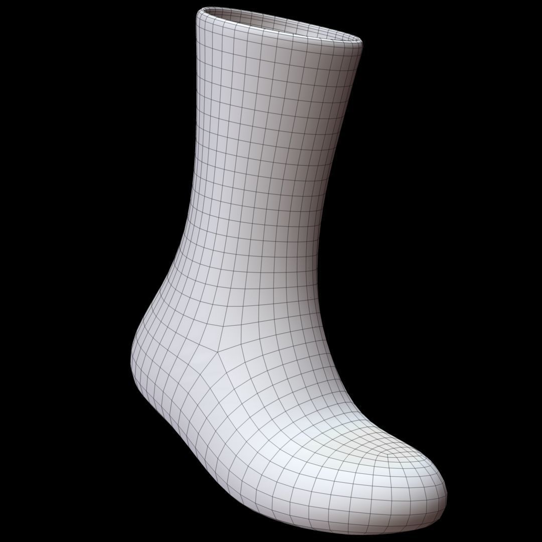 Long Sock 3D model_17