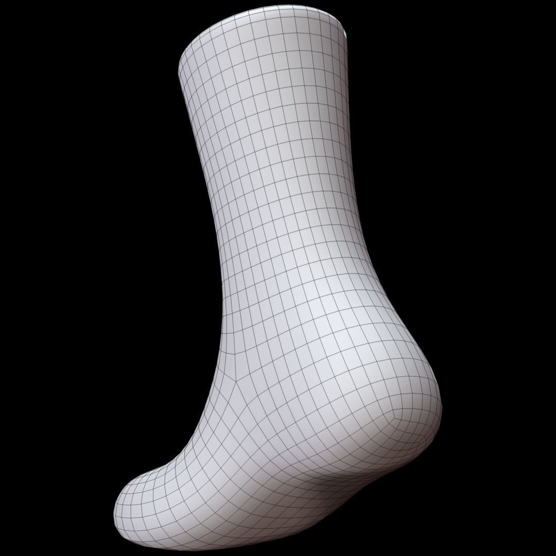 Long Sock 3D model_13