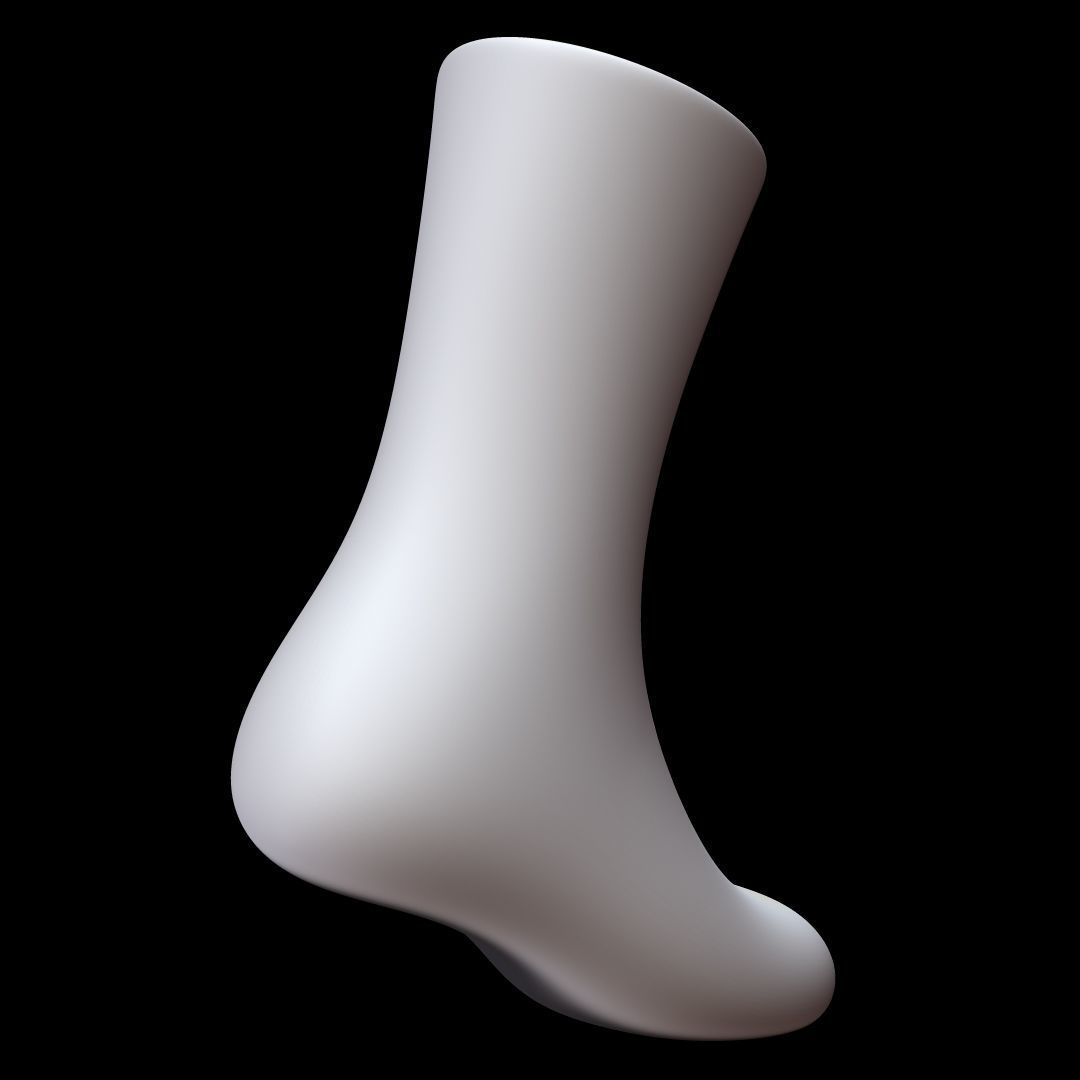 Long Sock 3D model_1