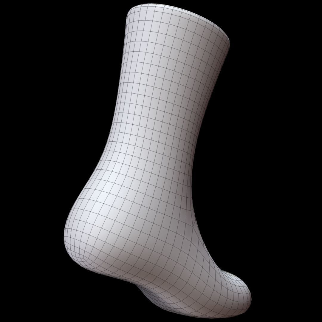 Long Sock 3D model_11