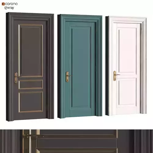 classice door set 324 3D model