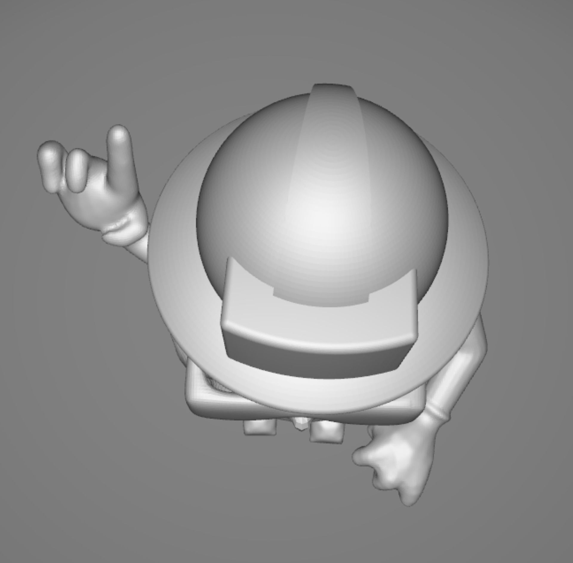 Cartoon Brain 3D model_4