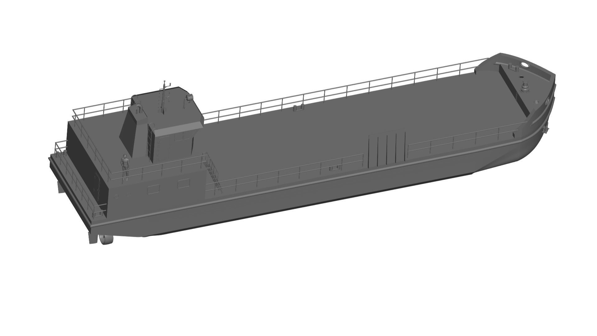 cargo ship 3D model_1