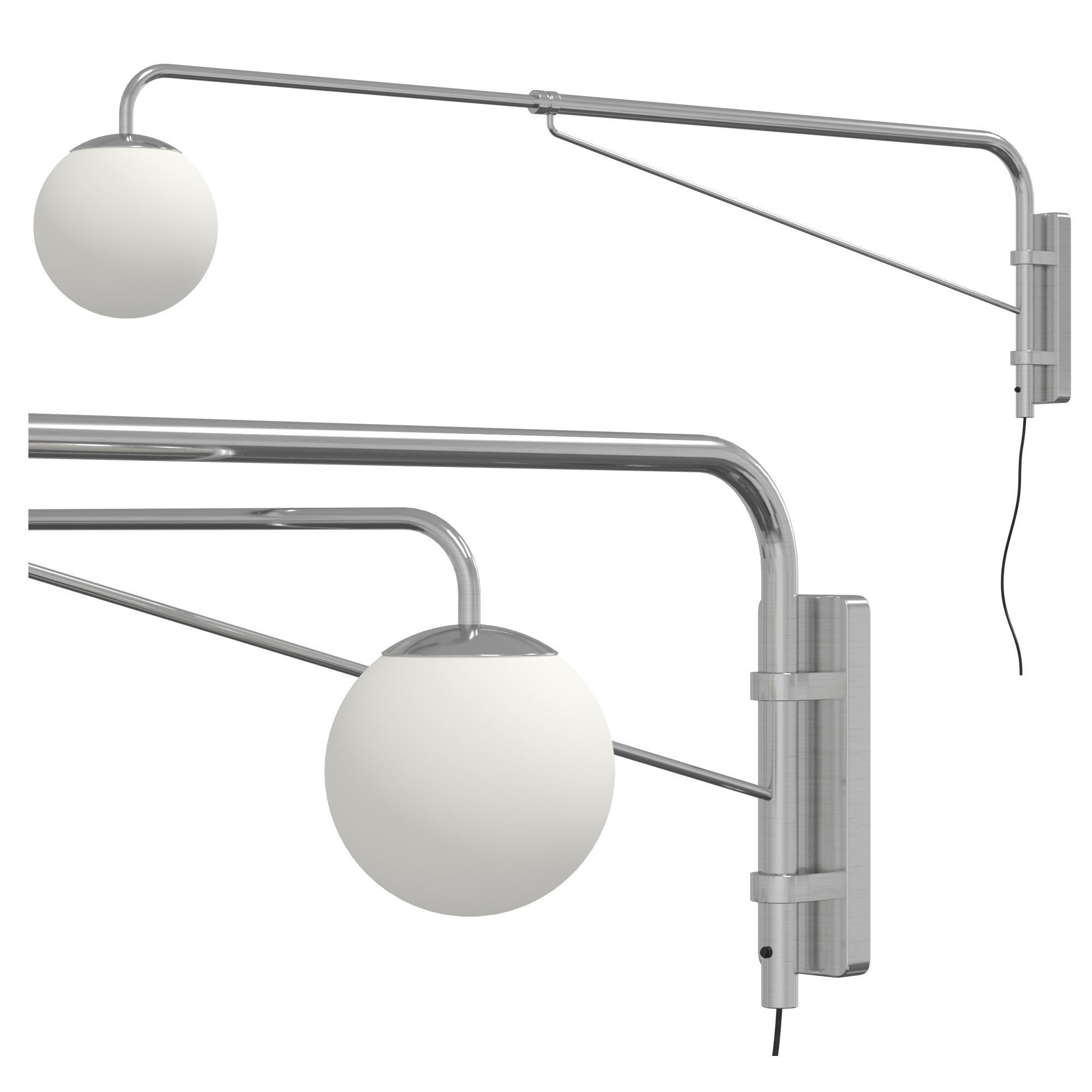 IKEA SIMRISHAMN Swivel wall lamp 3D model_2