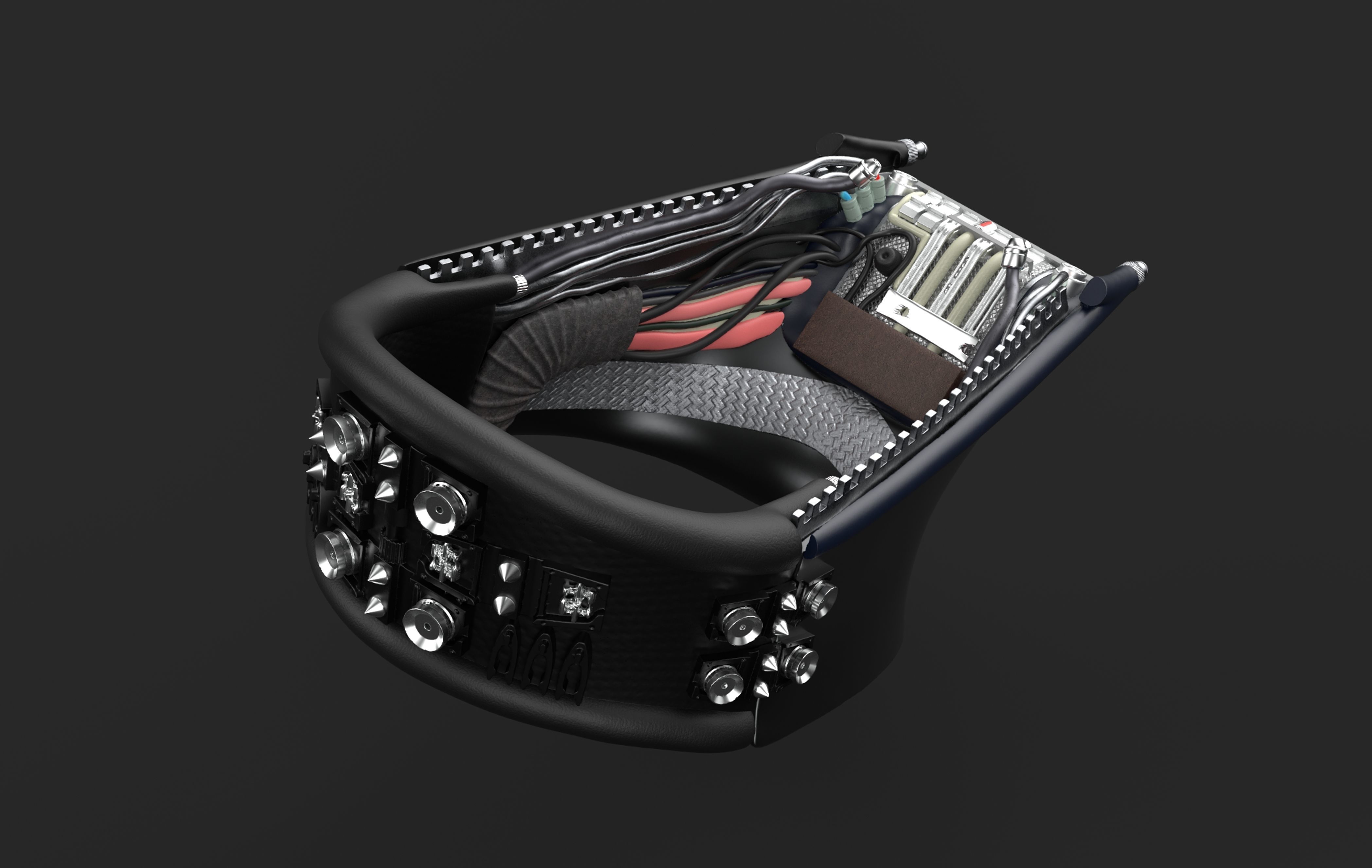 Darth Vader helmet ROTJ reveal Stand Anakins head Damaged Helm 3D print model_6