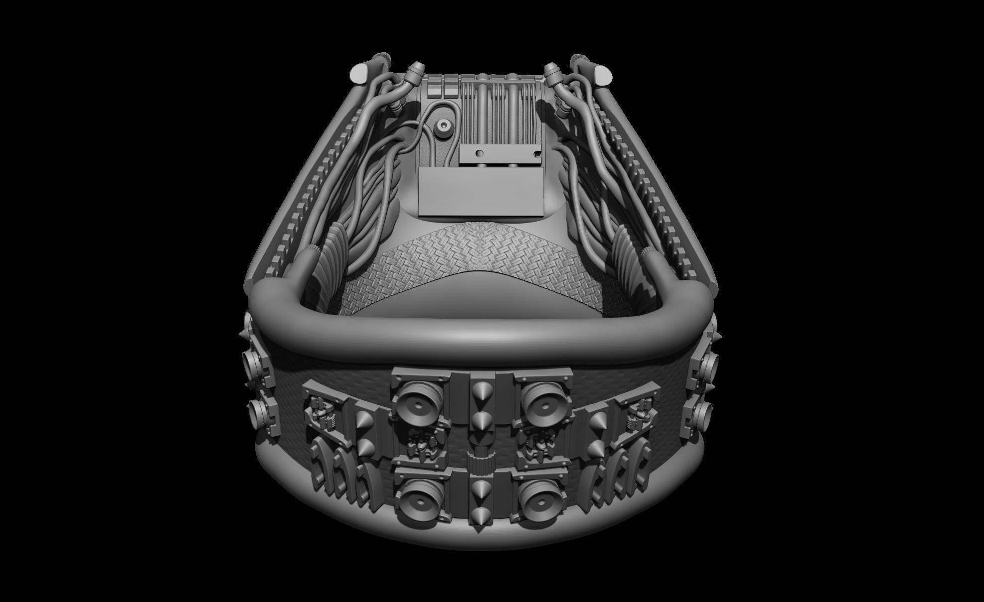 Darth Vader helmet ROTJ reveal Stand Anakins head Damaged Helm 3D print model_19