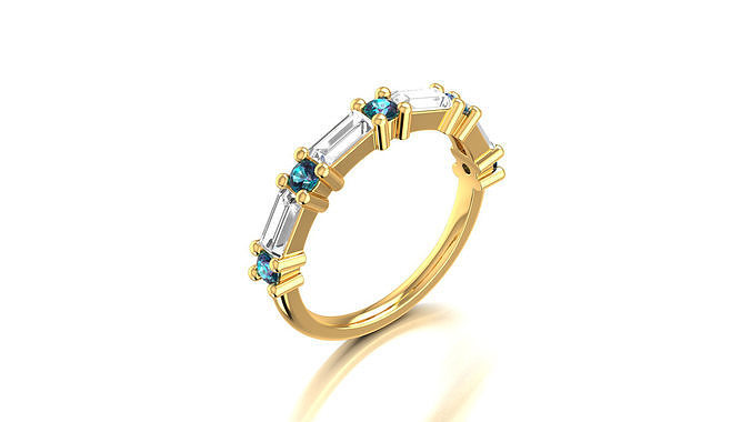 Alexandrite Cocktail Ring 3D print model