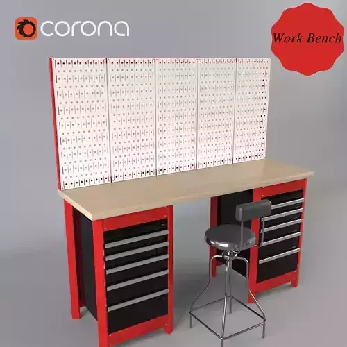 work bench 3D model