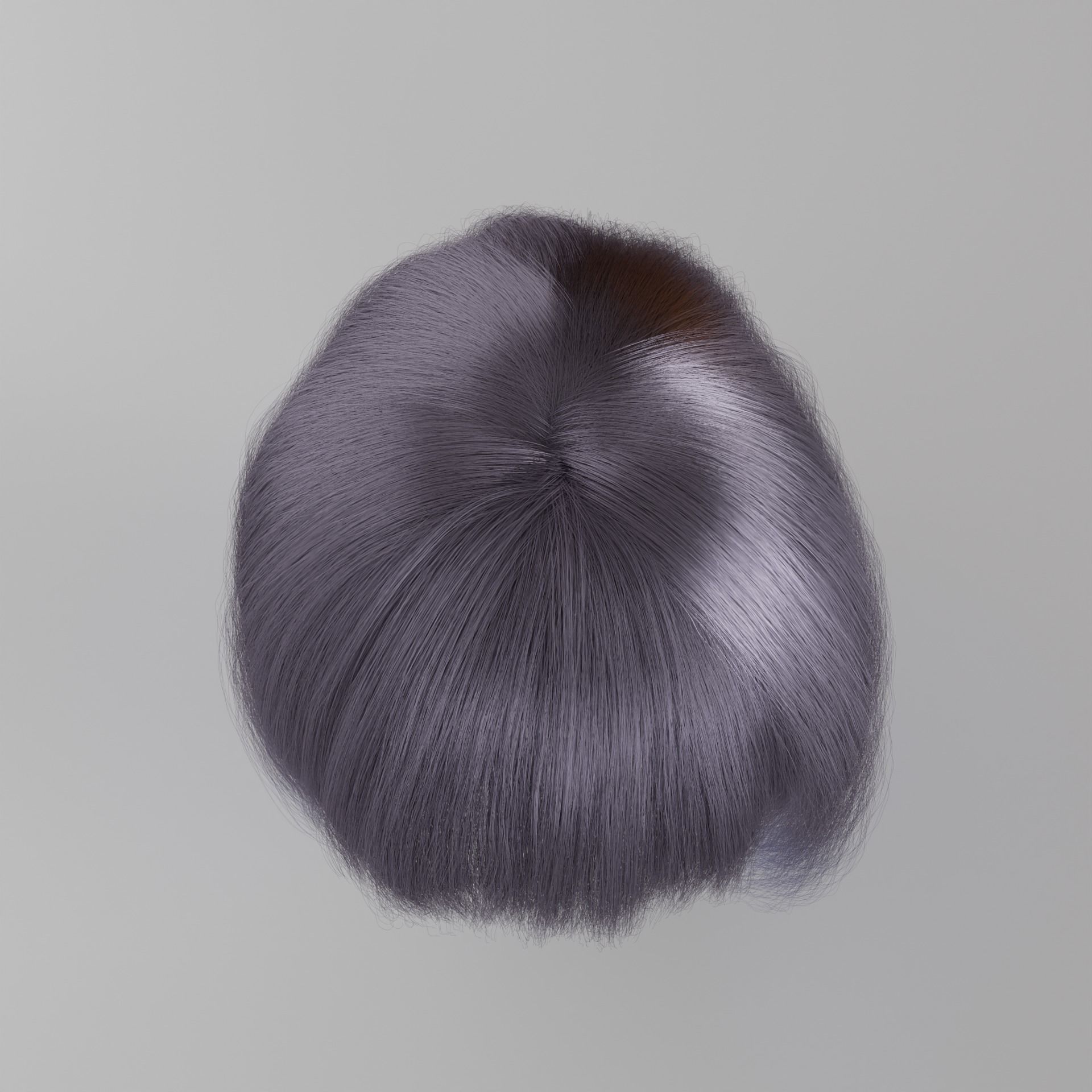 Short realistic hair blender particle render cycle 3D model_17