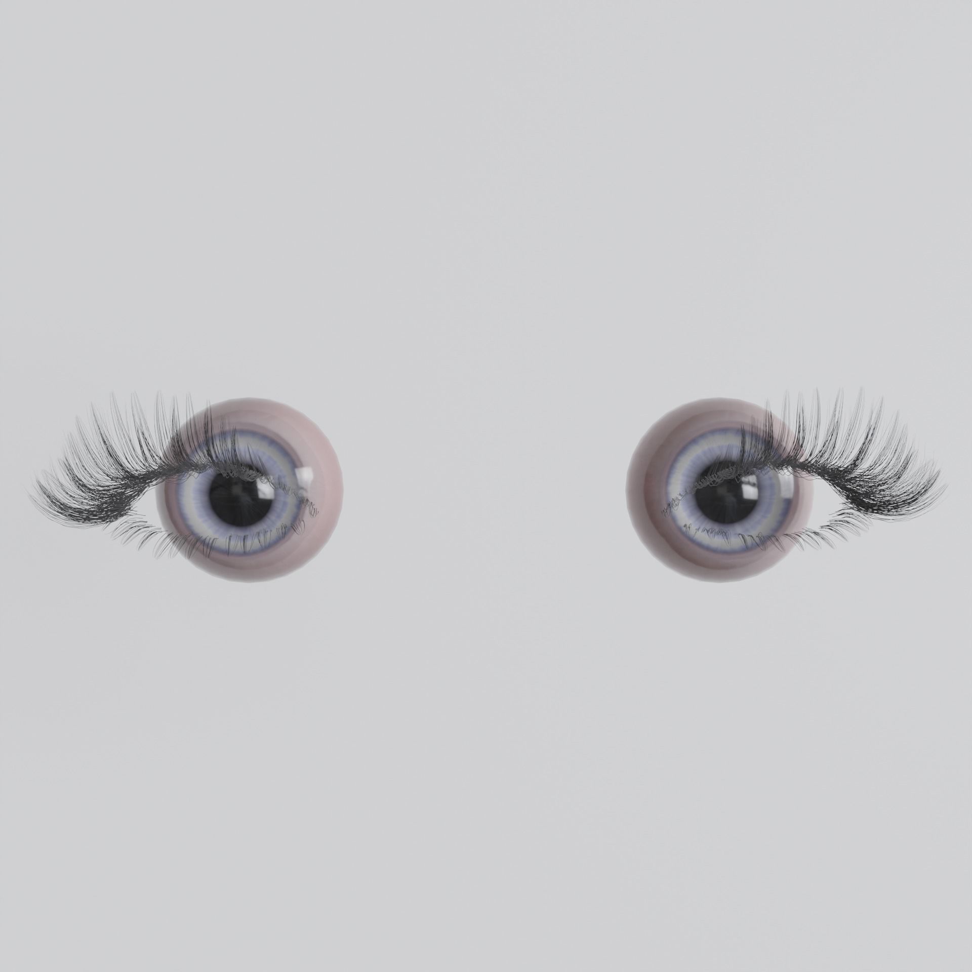 Short realistic hair blender particle render cycle 3D model_3