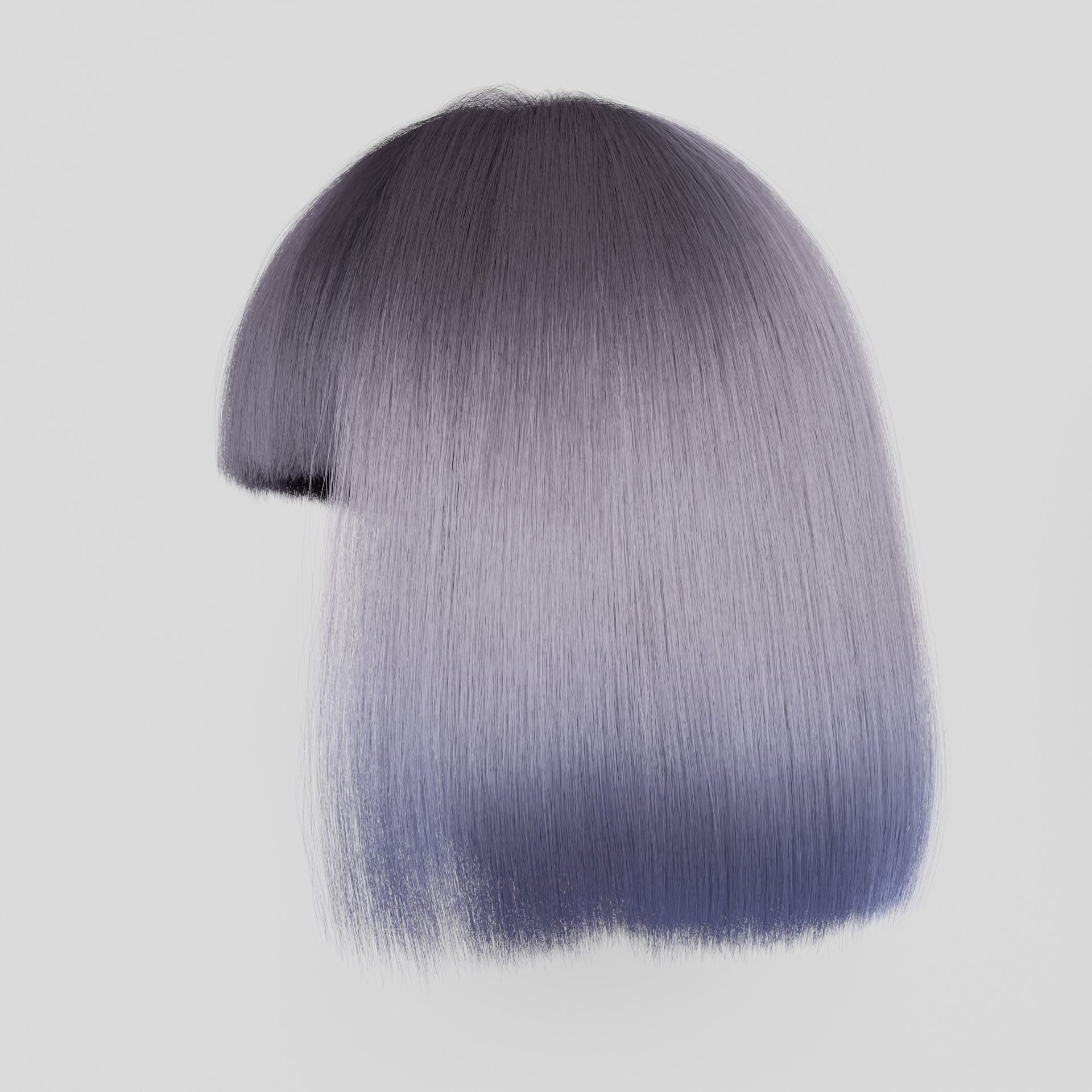 Short realistic hair blender particle render cycle 3D model_16