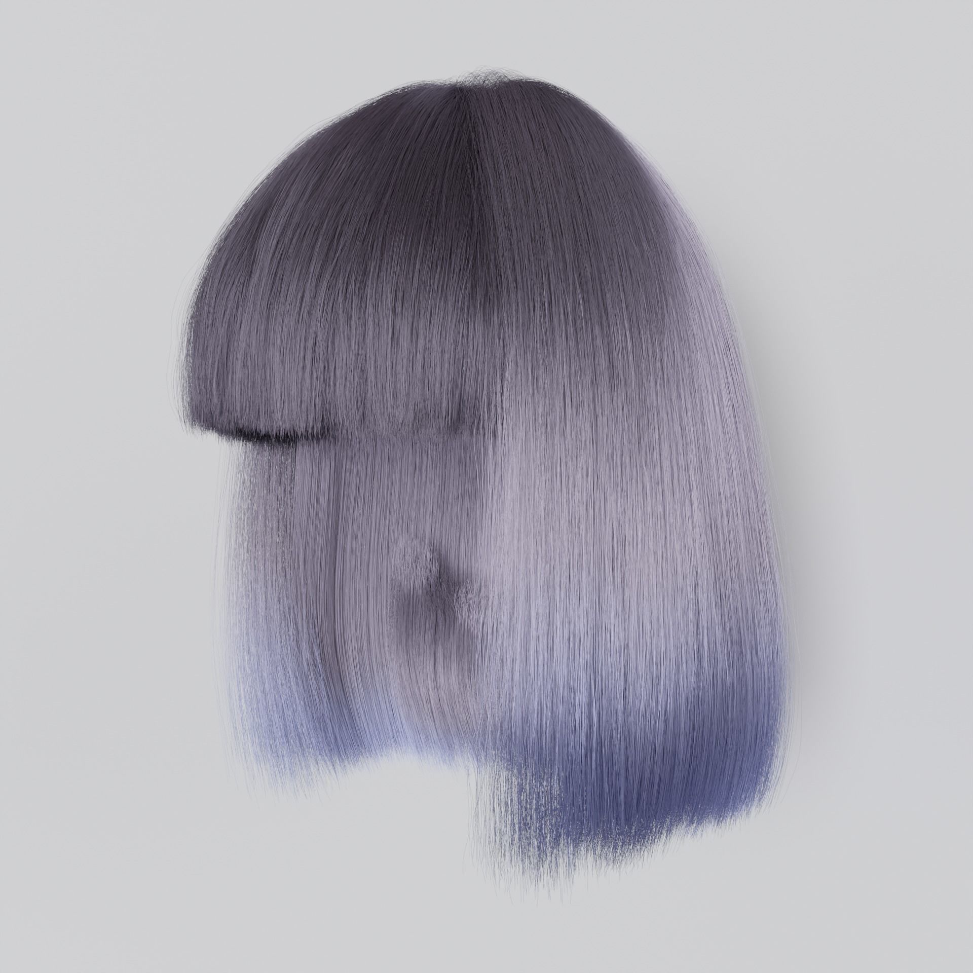 Short realistic hair blender particle render cycle 3D model_15