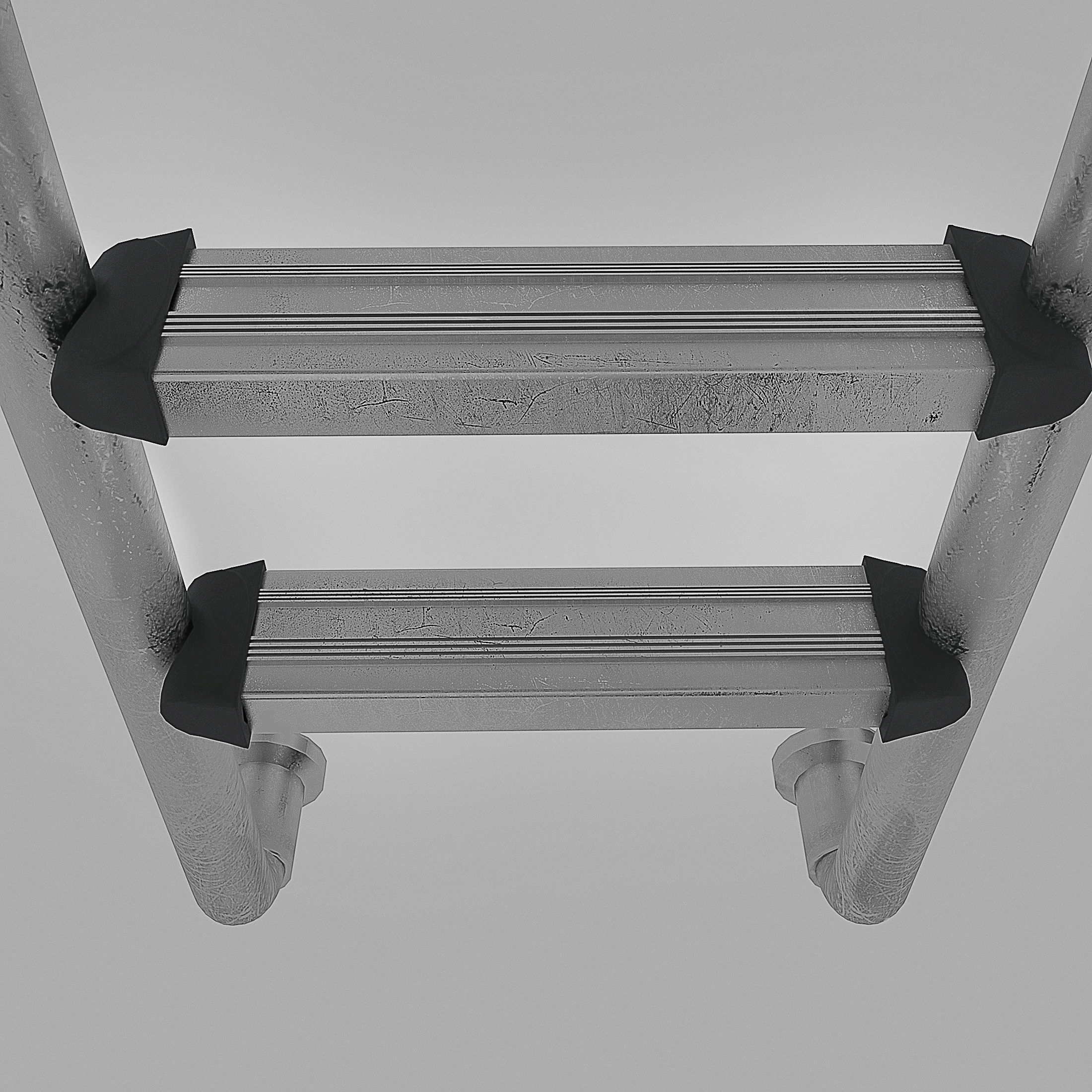 Swimming pool ladder 3D model_3