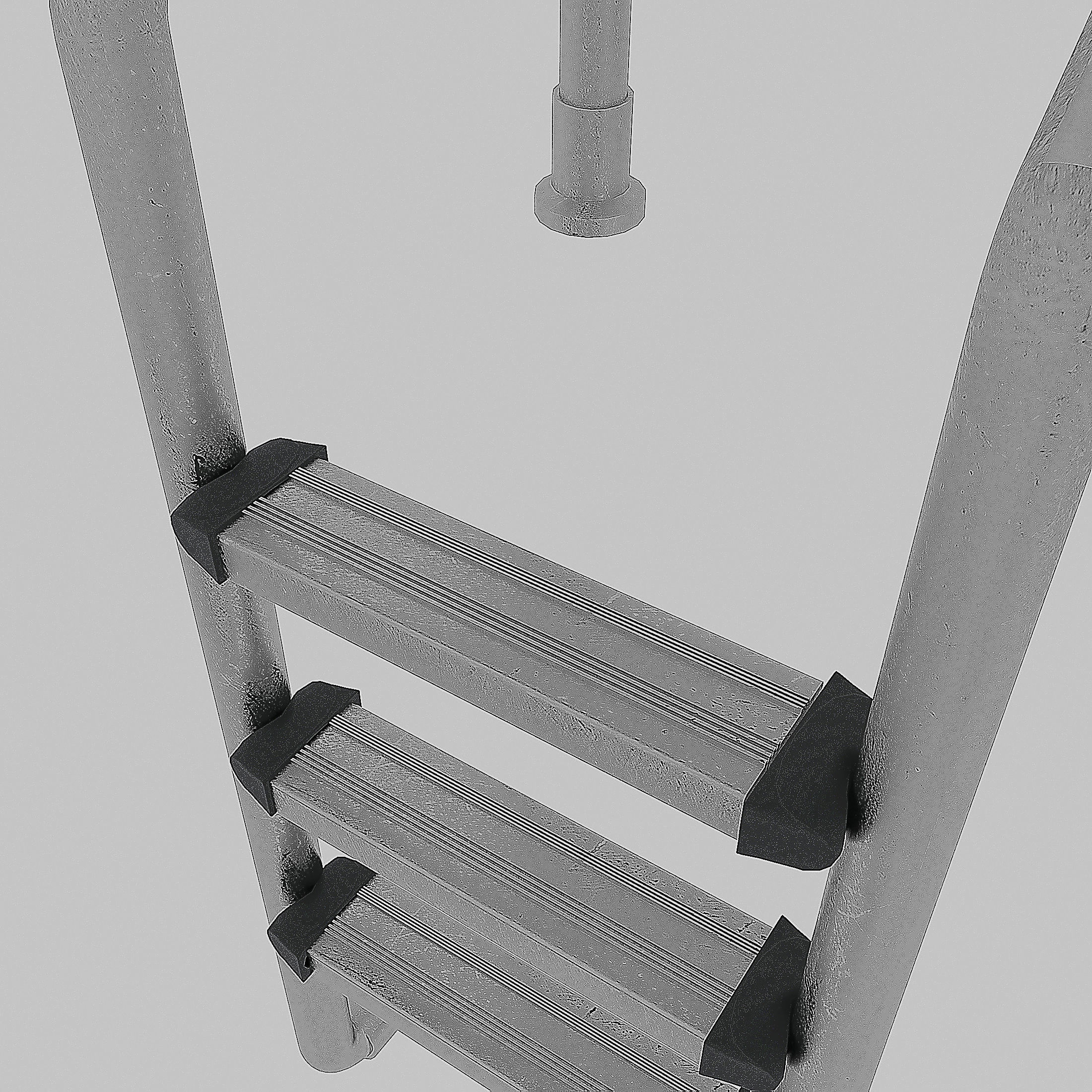 Swimming pool ladder 3D model_4