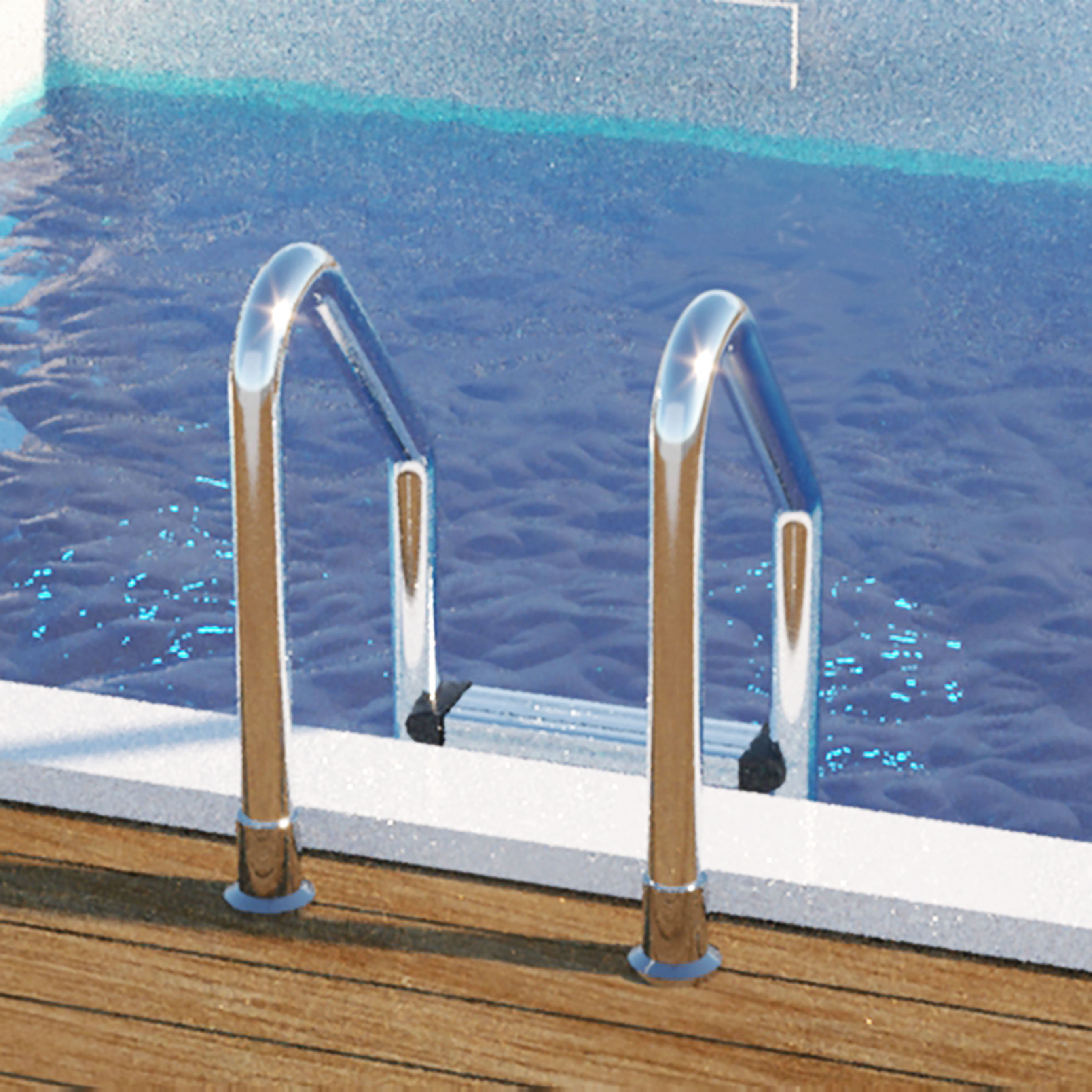 Swimming pool ladder 3D model_9