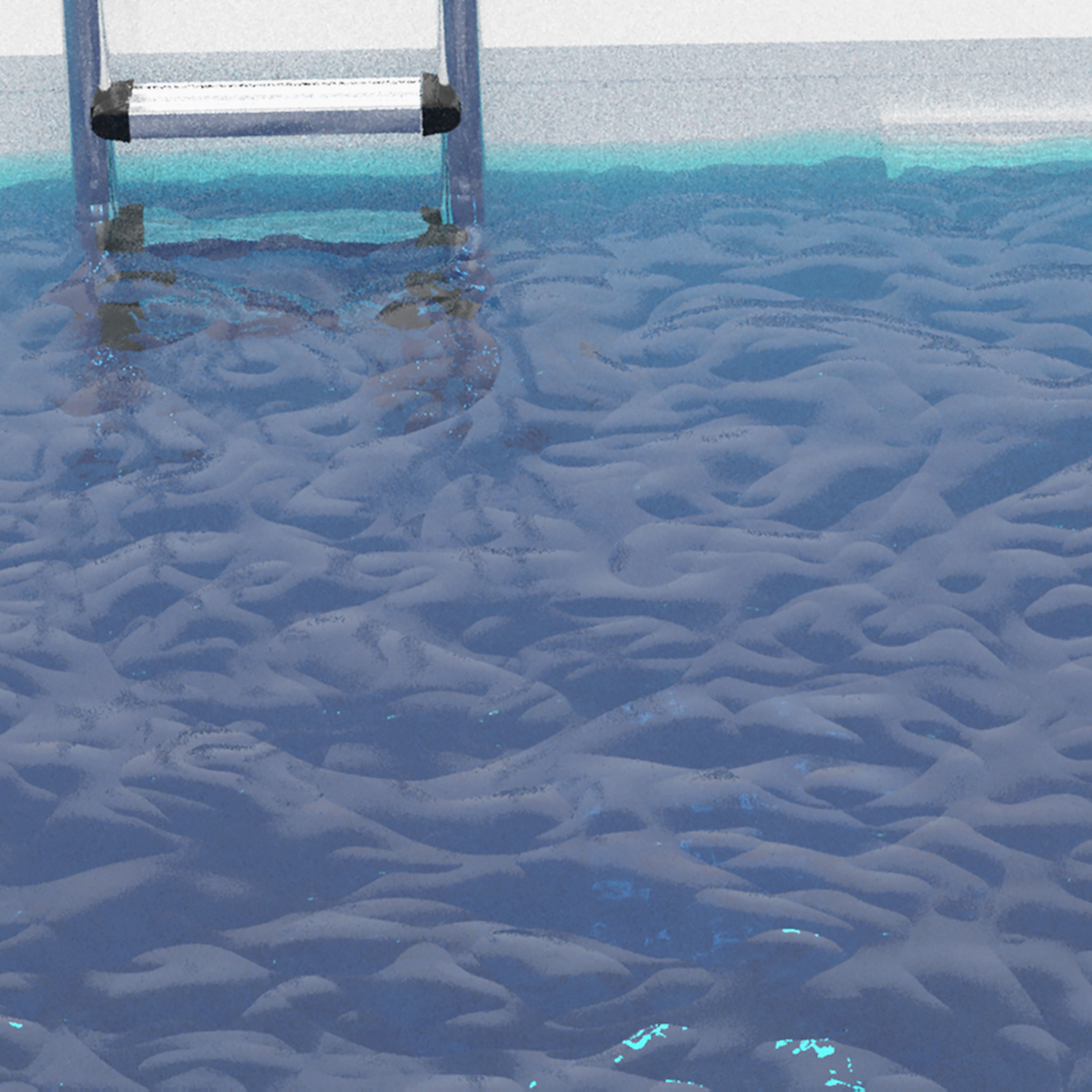 Swimming pool ladder 3D model_11