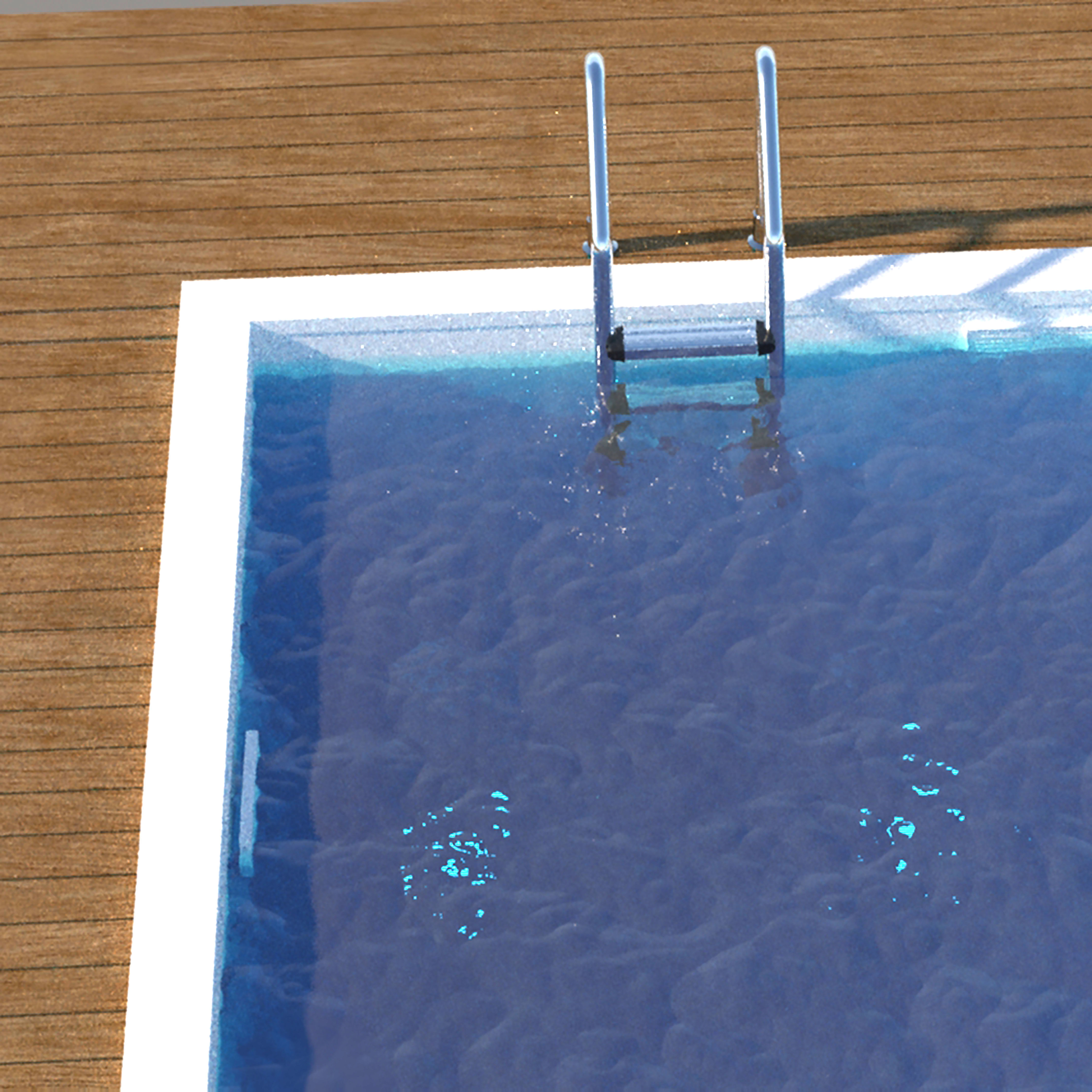 Swimming pool ladder 3D model_12