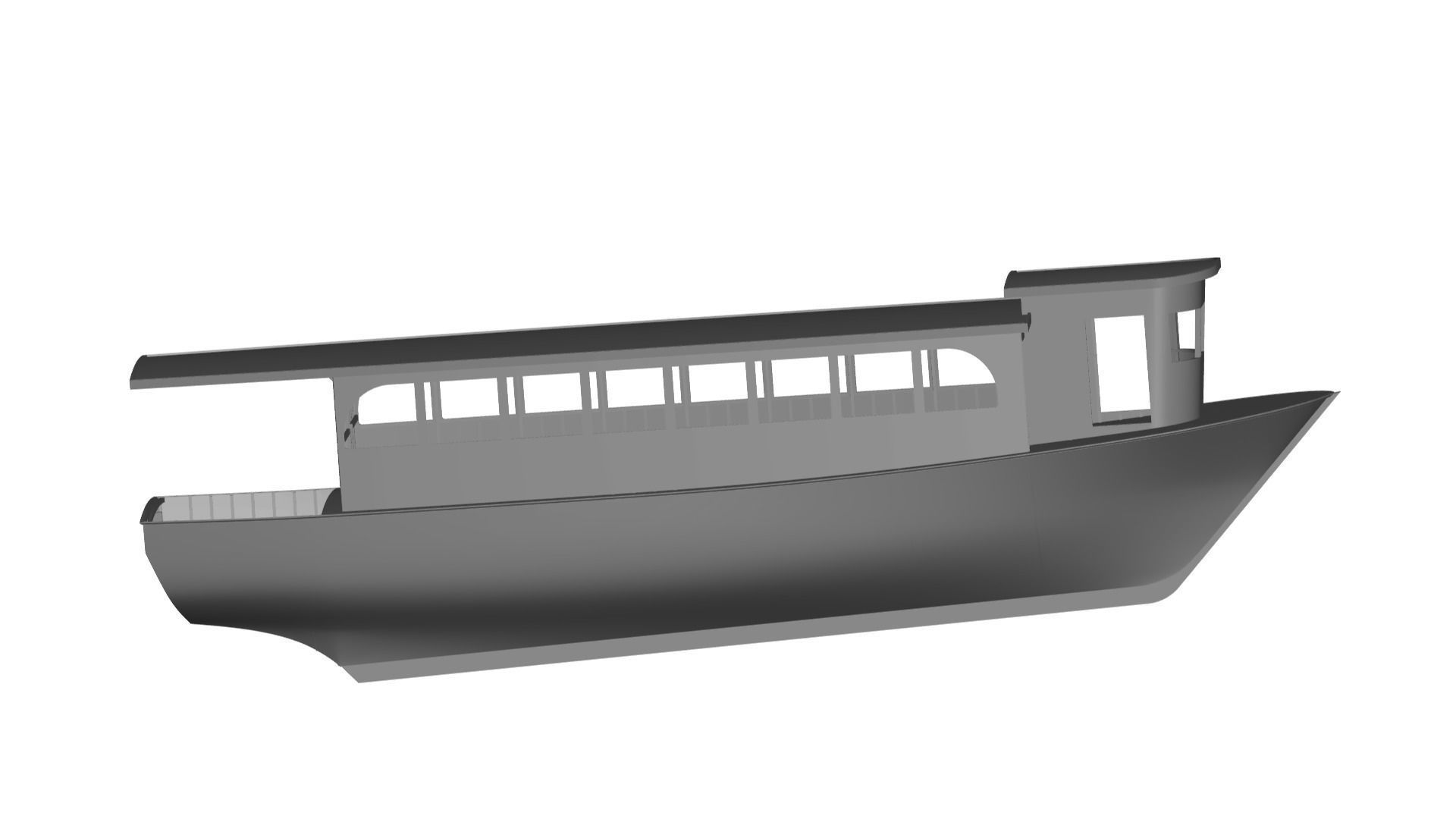 Passenger Ship 3D model_1