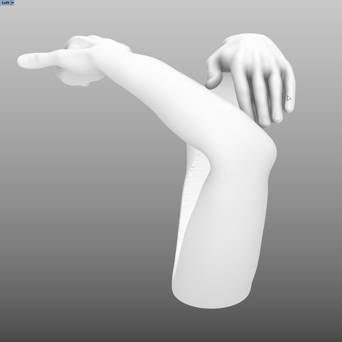 The ring Hug 3D print model_1