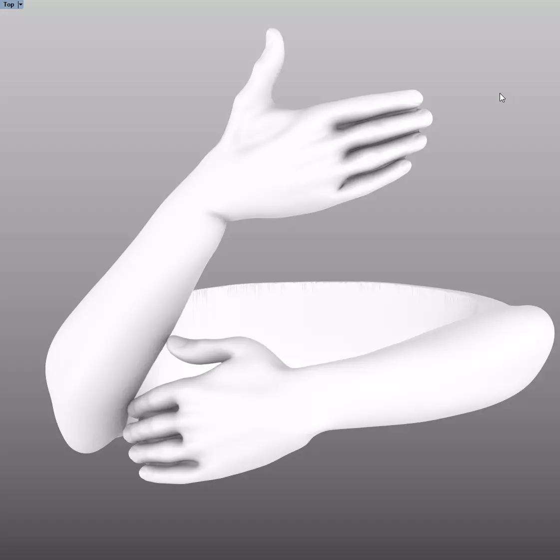 The ring Hug 3D print model_0