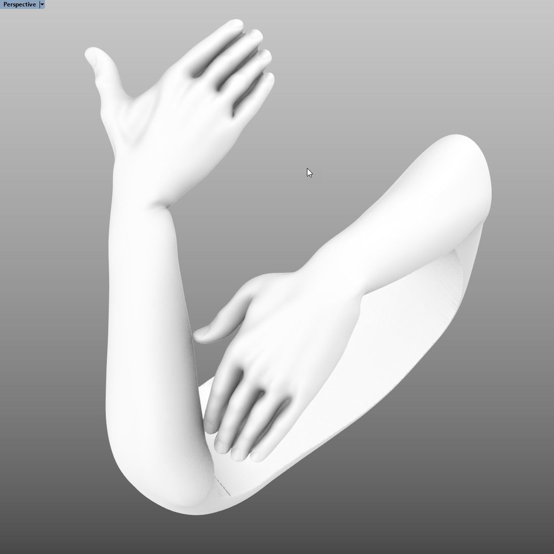The ring Hug 3D print model_2