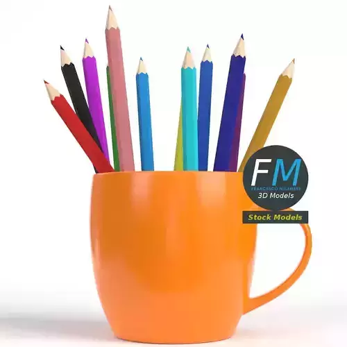 Pencils mug 3