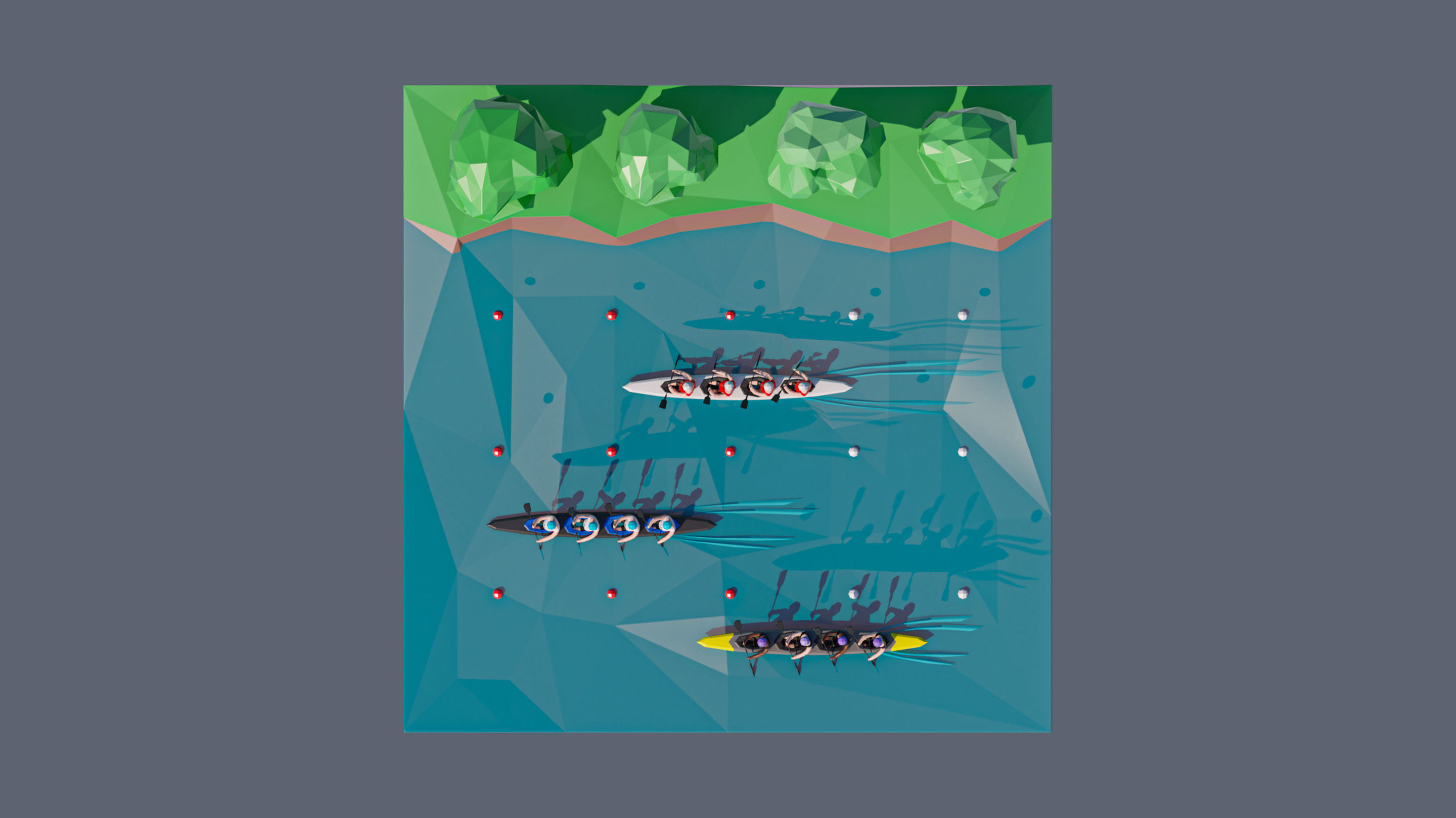 land 21A Low-poly 3D model_4