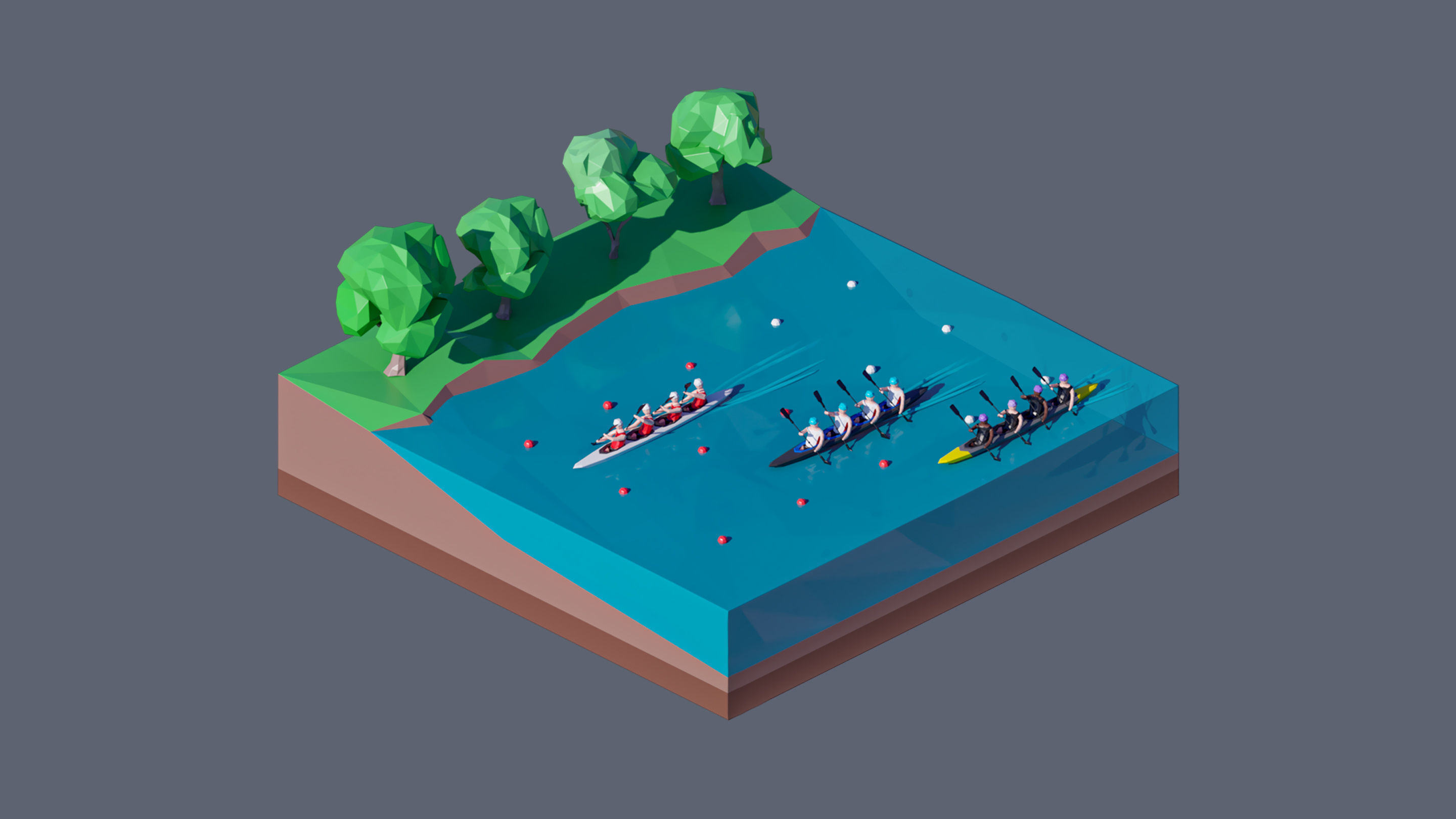 land 21A Low-poly 3D model_2