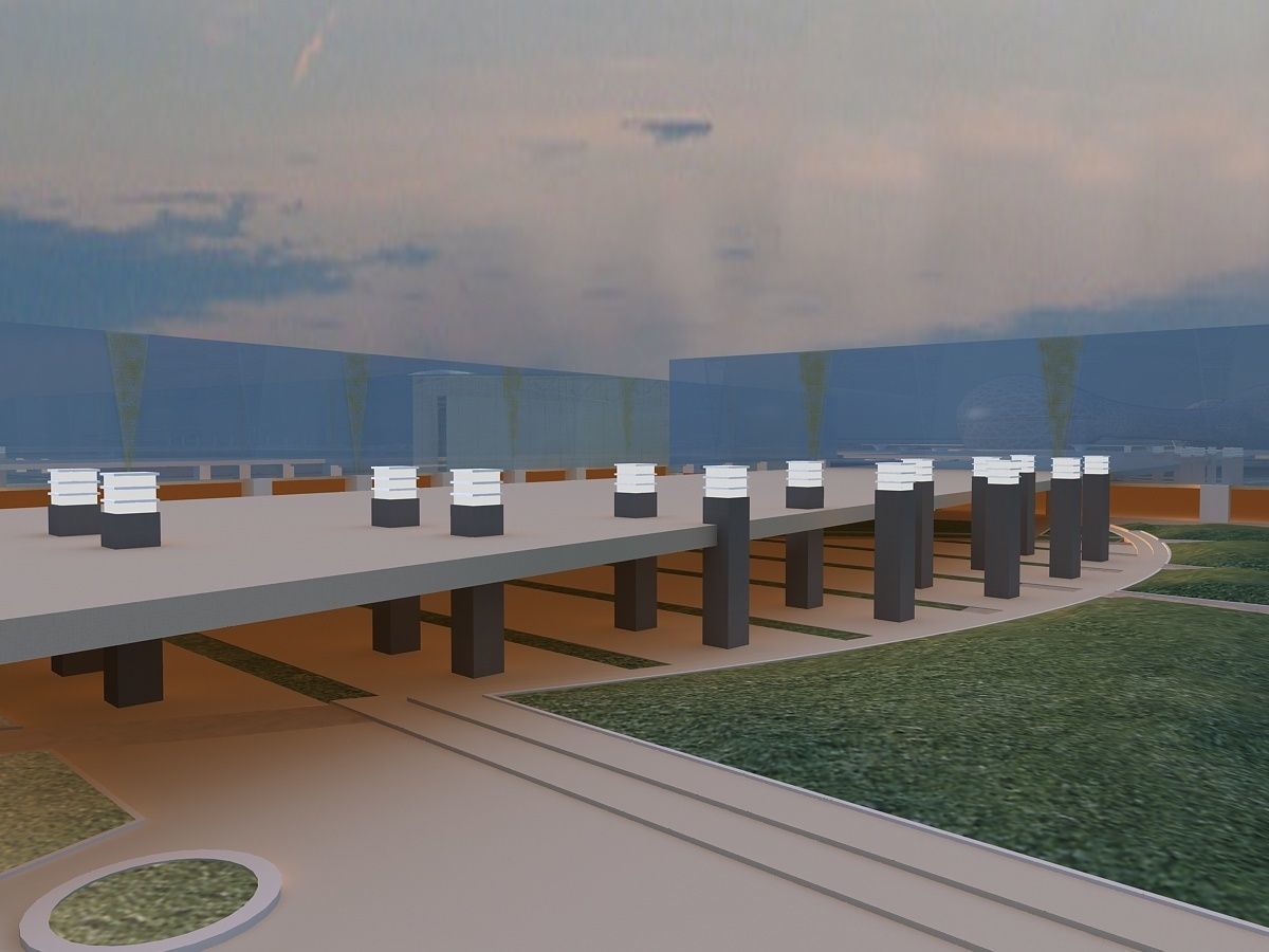 Futuristic Museum 2 3D model_12