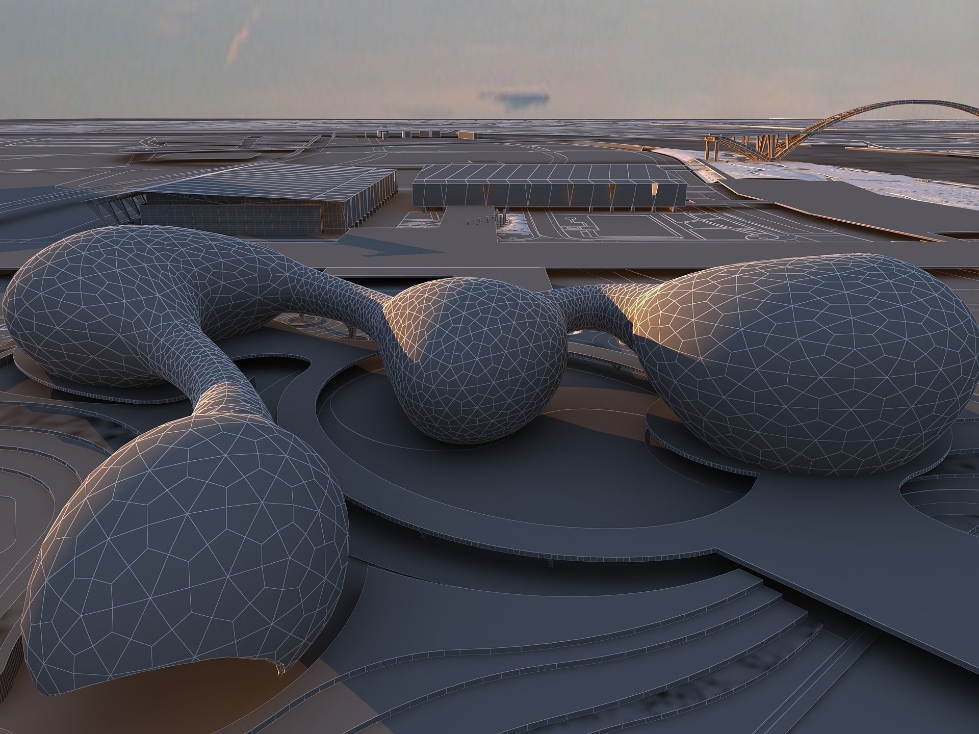 Futuristic Museum 2 3D model_17