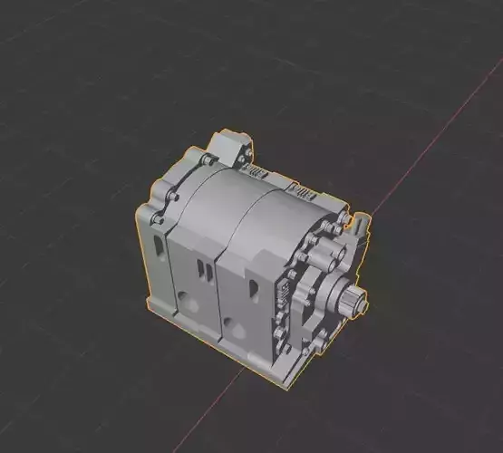 Billet style 13b engine block 3D print model