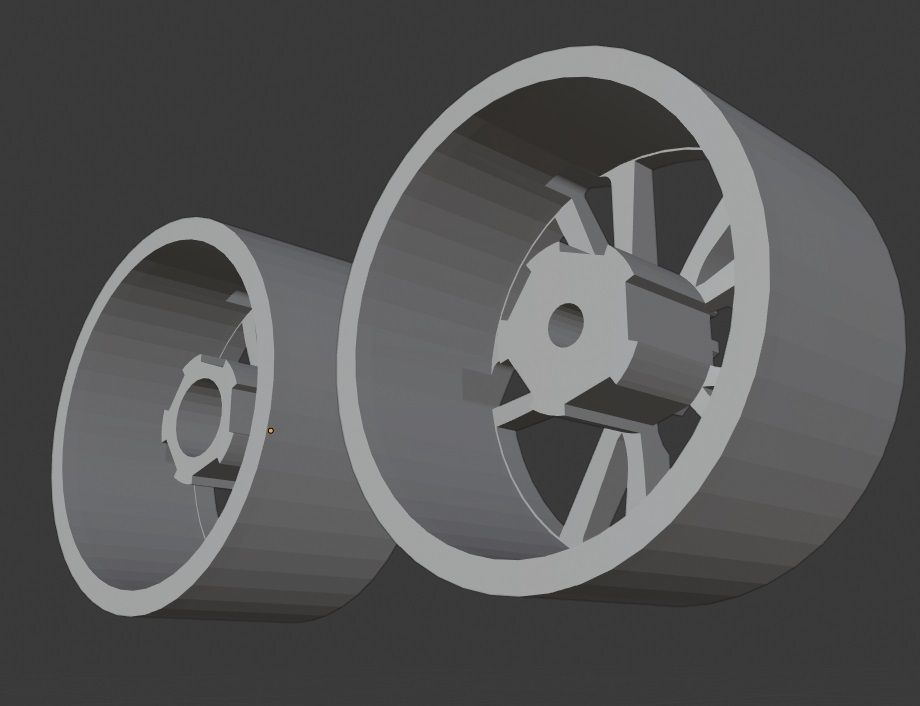 FPV twist style rims 3D print model_3