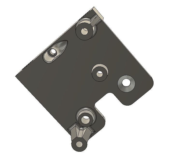 Tiertime UP Mini 2 Toolhead PCB and Cover Mount 3D print model_6