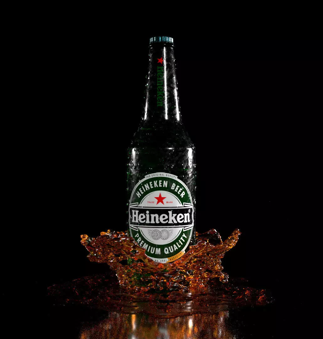 Heineken Beer 3D model_0