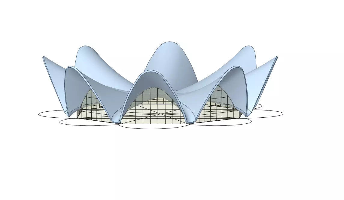 Los Manantiales restaurant 3D model Low-poly 3D model_0