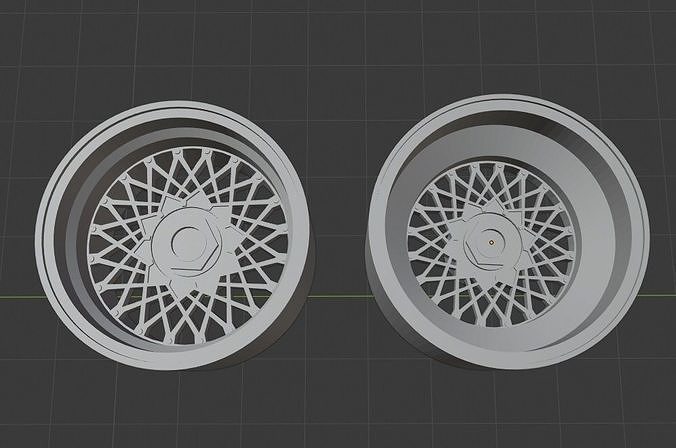 BBS mesh style rims 3D print model