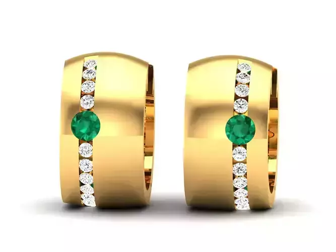 Women Earrings 3dm STL OBJ FBX Render Details 3D print model