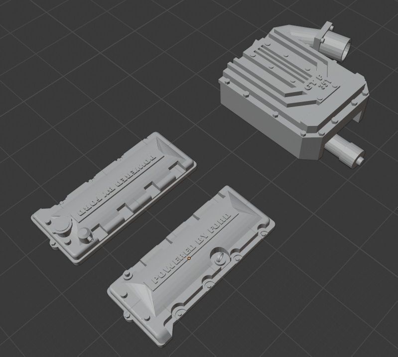 FG Supercharged Coyote top end conversion 3D print model_1
