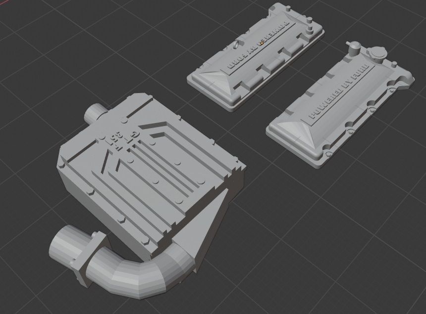 FG Supercharged Coyote top end conversion 3D print model_4