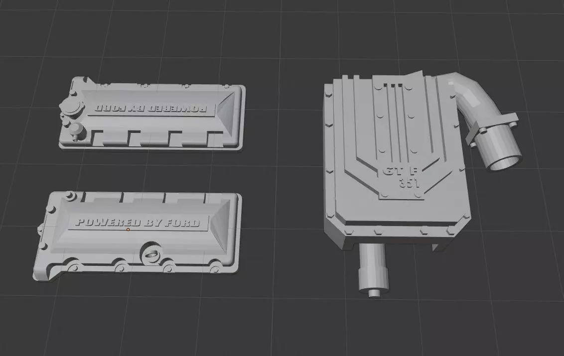 FG Supercharged Coyote top end conversion 3D print model_0