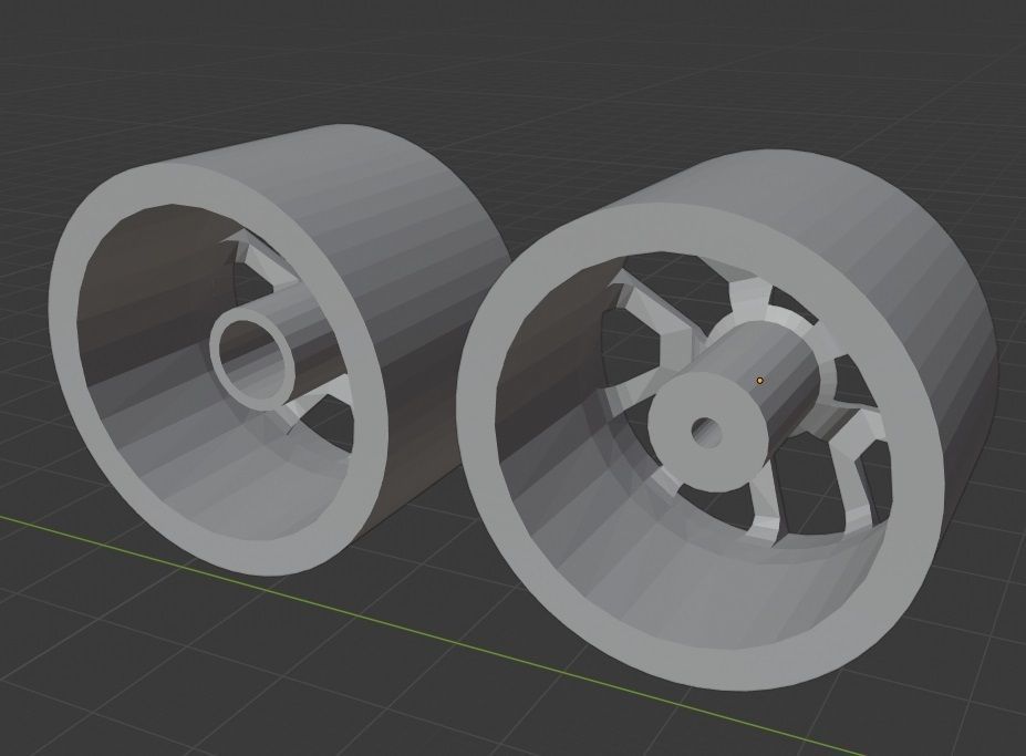 E1 GTS HSV style rims 3D print model_2