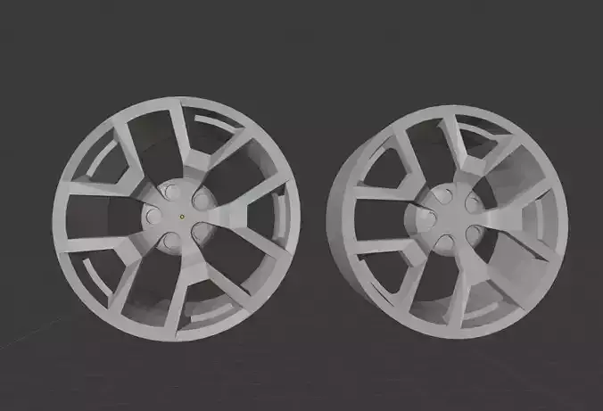 E1 GTS HSV style rims 3D print model
