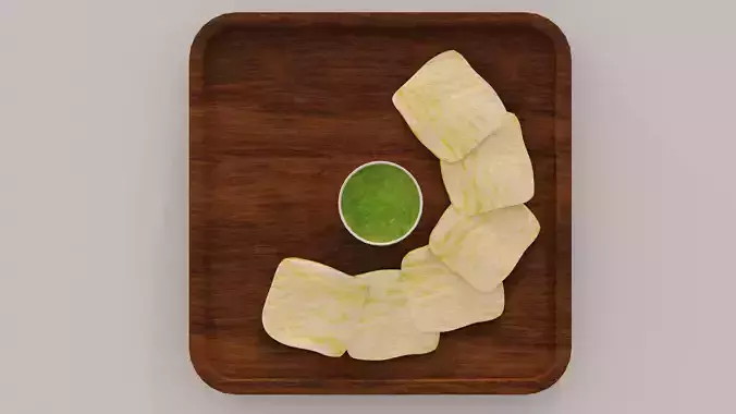 Cheese cracker with dip food 