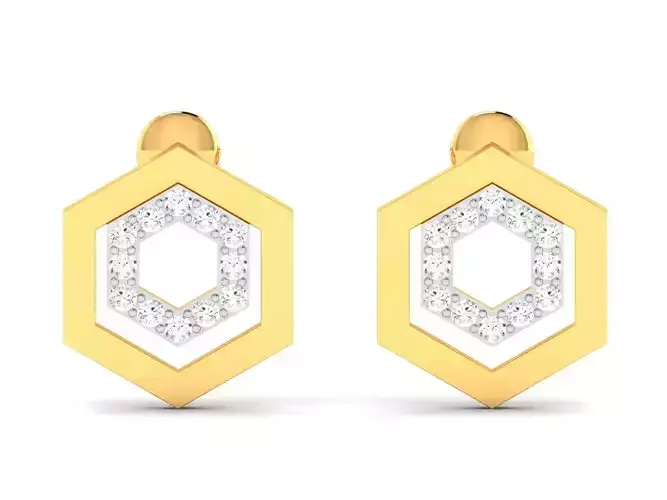 Women Earrings 3dm STL OBJ FBX Render Details