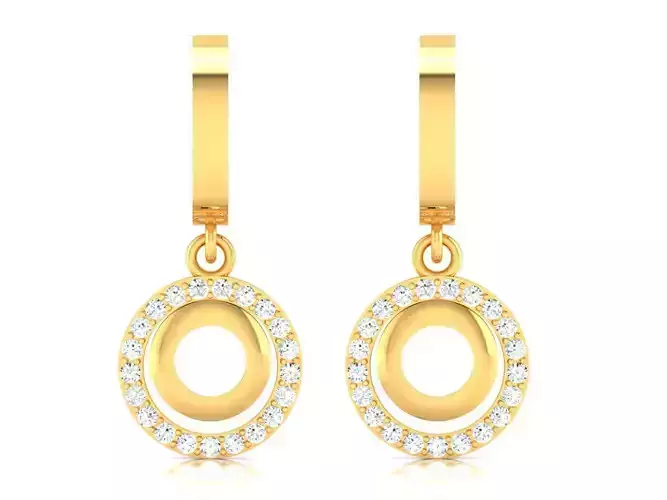 Women Earrings 3dm STL OBJ FBX Render Details