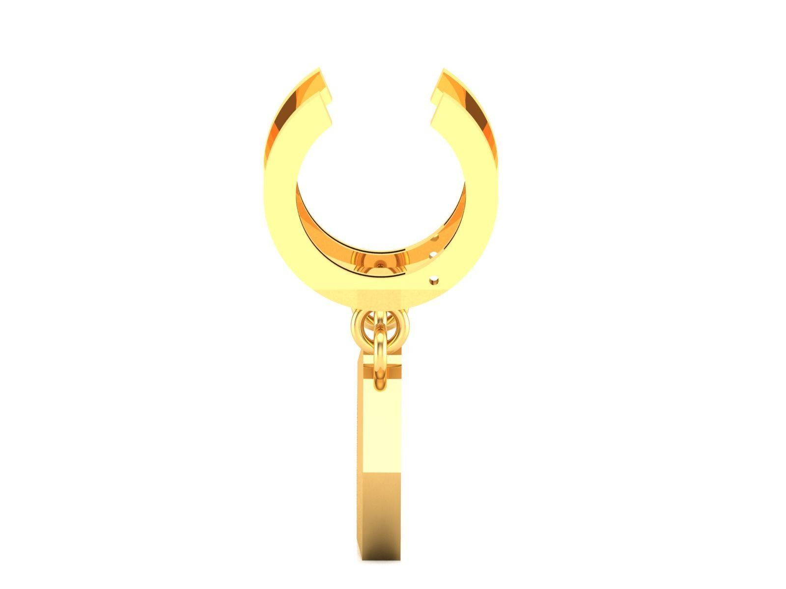 Women Earrings 3dm STL OBJ FBX Render Details 3D print model_5