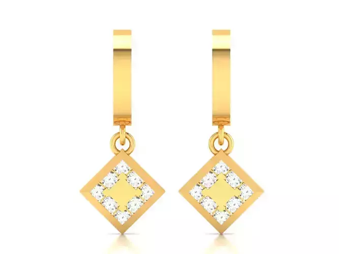 Women Earrings 3dm STL OBJ FBX Render Details